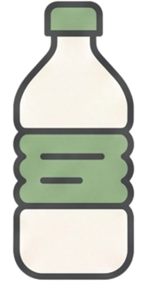 Icono de recolección de plástico