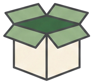 Icono de recolección de cartón